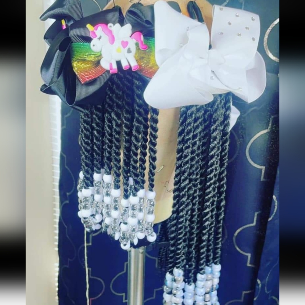 Girls Senegalese twists Faux Ponytail Set of 3